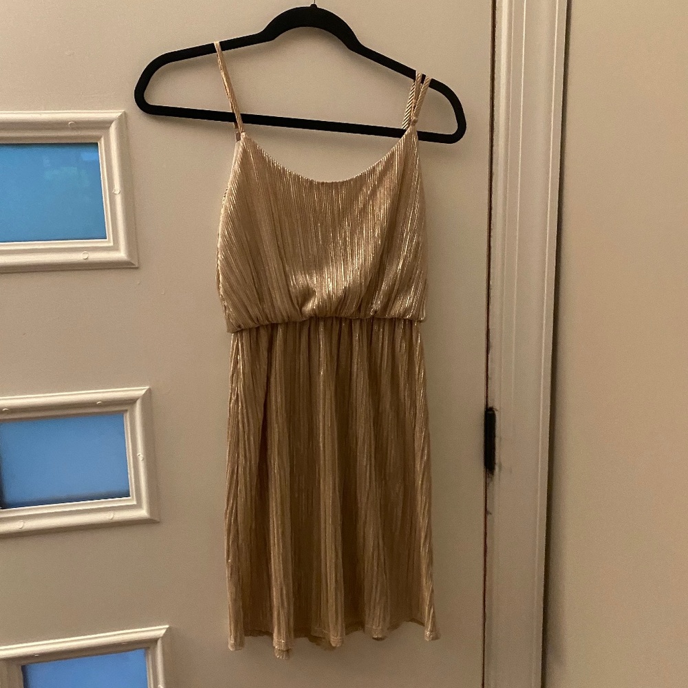 Awesome gold dress!